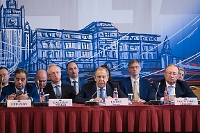 Discurso del Canciller Serguéi Lavrov durante una mesa redonda para Embajadores dedicada al arreglo de la crisis en Ucrania, 29 de mayo, Moscú (en inglés)