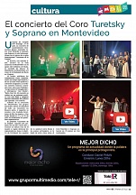 Material sobre el concierto del Coro Turetsky y Soprano en Montevideo Material sobre el concierto del Coro Turetsky y Soprano en Montevideo