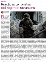 Artículo del Embajador sobre las prácticas terroristas del régimen ucraniano