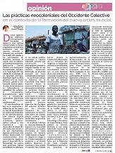 Artículo del Embajador sobre las prácticas neocoloniales del Occidente Colectivo