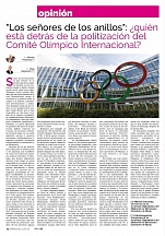 El artículo sobre la política discriminatoria del Comité Olímpico Internacional hacia Rusia