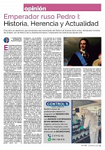 Artículo del Embajador con motivo del 350 aniversario del nacimiento de Pedro I el Grande