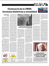 Artículo del Embajador con motivo del 100 Aniversario de la Unión Soviética